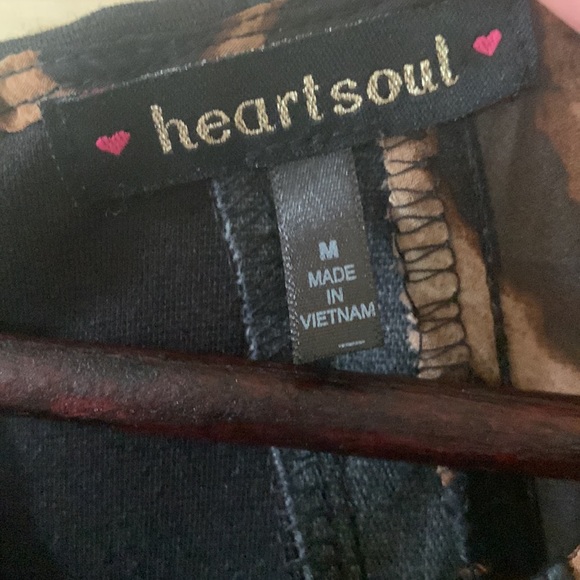 Heart soul leopard animal print black dress - Picture 3 of 5